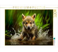 CALVENDO Puzzle The wolf | 1000 pieces, finished size 25.2 × 18.9 in (64 × 48 cm