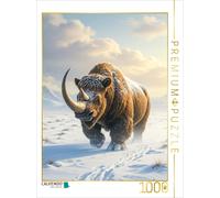 CALVENDO Puzzle The woolly rhino in the ice | 1000 pieces, finished size 25.2 ×