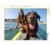 CALVENDO Puzzle This dog is not afraid of water | 1000 pieces, finished size 25.