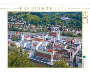 CALVENDO Puzzle Three Rivers Ville de Passau 1000 Pieces 64 x 48 cm from Hanna Wagner