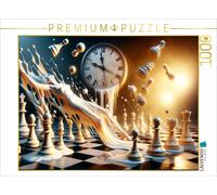 CALVENDO Puzzle Time flood in the chess kingdom: A connection between clocks and
