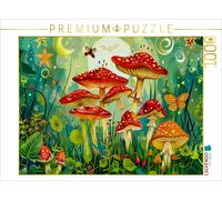 CALVENDO Puzzle Toadstools and moths in the enchanted forest | 1000 pieces, fini