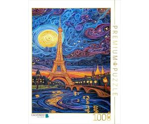 CALVENDO Puzzle Tour Eiffel à Paris | 1000 pièces Taille de la Ponte 48 x 64 cm Puzzle Photo pour des Heures heureuses