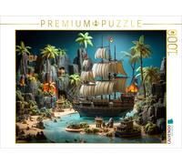 CALVENDO Puzzle Toy Pirate Island | 1000 pieces, finished size 25.2 × 18.9 in (6