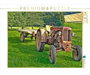 CALVENDO Puzzle Tracteurs - Fin de Partie 1000 Pieces 64 x 48 cm from Peter Roder