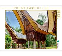 CALVENDO Puzzle Traditionelle Häuser im Torojaland, Sulawesi 1000 Teile Puzzle q