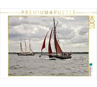 CALVENDO Puzzle traditioneller Haikutter "Ernestine" auf der Ostsee vor Warnemün