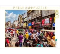 CALVENDO Puzzle Traffic chaos in India | 1000 pieces, finished size 25.2 × 18.9