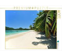 CALVENDO Puzzle Traumhafter Strand Seychellen 1000 Teile Puzzle quer 1000 Pieces 64 x 48 cm from JF-Fotografie