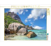 CALVENDO Puzzle Traumstrand Anse Source d'Argent auf La Digue | 1000 Teile Lege-