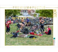 CALVENDO Puzzle Triathlon Wechselzone 1000 Teile Puzzle quer | 1000 Teile Lege-G