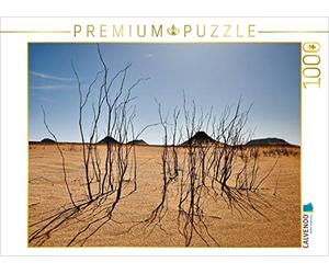 CALVENDO Puzzle Trockene Sträucher in der schwarzen Wüste nahe der Oase Bahariya 1000 Teile Puzzle quer 1000 Pieces 64 x 48 cm from www.travel4pictures.COM