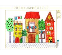 CALVENDO Puzzle Trois Maisons colorées 1000 Pieces 64 x 48 cm from Sarnade