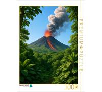 CALVENDO Puzzle Tropenvulkan Vulkanausbruch | 1000 Teile Lege-Größe 64 × 48 cm F