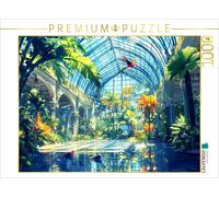 CALVENDO Puzzle Tropical paradise in a greenhouse - anime landscape | 1000 piece
