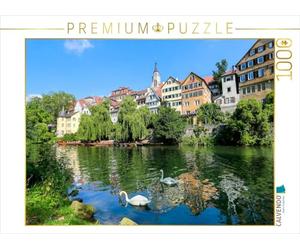 CALVENDO Puzzle Tübingen Neckarfront avec la Tour Hölderlin et l'église collégiale 1000 Pieces 64 x 48 cm from Christoph Maas