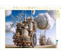 CALVENDO Puzzle Turmstadt-Karawane mit Windantrieb | 1000 Teile Lege-Größe 64 ×