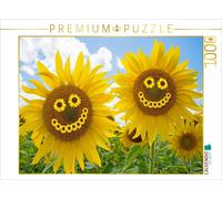 CALVENDO Puzzle Two cheerful sunflowers | 1000 pieces, finished size 25.2 × 18.9