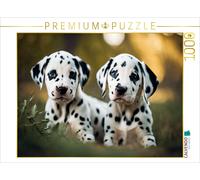 CALVENDO Puzzle Two cute Dalmatian puppies | 1000 pieces, finished size 25.2 × 1