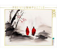 CALVENDO Puzzle Two monks | 1000 pieces, finished size 25.2 × 18.9 in (64 × 48 c