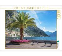 CALVENDO Puzzle Uferpromenade Limone sul Garda 1000 Teile Puzzle quer | 1000 pie