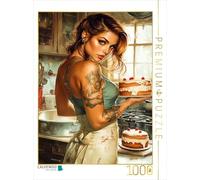 CALVENDO Puzzle Un Motif du Calendrier Tatouage Girls et Gâteaux | 1000 pièces Taille de la Pose 64 x 48 cm Puzzle Photo pour des Heures heureuses