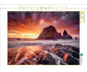 CALVENDO Puzzle Un Motif du Calendrier Tempête - Le Calendrier de la côte Sauvage | 1000 pièces - Dimensions de la Pose : 64 x 48 cm - Puzzle Photo pour des Heures heureuses