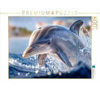 CALVENDO Puzzle Un Saut Hors de l'eau à la Chasse aux proies | 1000 pièces de Taille de Ponte 64 x 48 cm Puzzle Photo pour des Heures heureuses