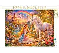 CALVENDO Puzzle Unicorn Under the Rainbow | 1000 pieces, finished size 25.2 × 18