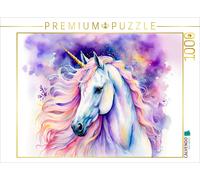 CALVENDO Puzzle Unicorn with sparkling mane at night | 1000 pieces, finished siz