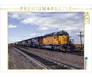 CALVENDO Puzzle Union Pacific, Cheyenne, Wyoming, 1981, 1000 pièces, Taille de la Ponte, 64 x 48 cm, Photo Puzzle, Image de Collection Dostal