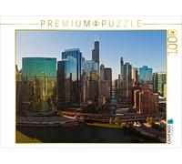 CALVENDO Puzzle Upper Wacker Drive avec la rivière Chicago 1000 Pieces 64 x 48 cm from Mike Hans Steffl