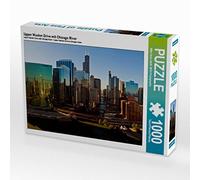 CALVENDO Puzzle Upper Wacker Drive avec la rivière Chicago 1000 Pieces 64 x 48 cm from Mike Hans Steffl