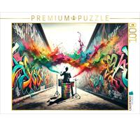CALVENDO Puzzle Urban Beats: Graffiti Rhythms | 1000 Teile Lege-Größe 64 × 48 cm