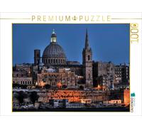 CALVENDO Puzzle Valletta, Malta | 1000 pieces, finished size 25.2 × 18.9 in (64