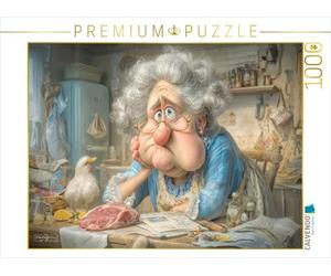 CALVENDO Puzzle Vendeur de Viande | 1000 pièces Taille de la Pose 64 x 48 cm Puzzle Photo pour des Heures heureuses