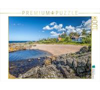 CALVENDO Puzzle Verstecke Badebucht in Listed Auf Bornholm 1000 Teile Puzzle quer 1000 Pieces 64 x 48 cm from Christian Müringer