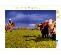 CALVENDO Puzzle Viehkontrolle 1000 Teile Puzzle quer | 1000 pieces, finished siz