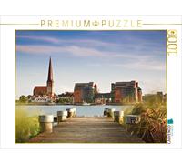 CALVENDO Puzzle Vue sur la Warnow jusqu'à Rostock 1000 Pieces 64 x 48 cm from Rico Ködder