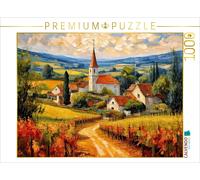 Puzzle · Village dans Les vignes | Une architecture idyllique dans le paysage · 1000 pièces · Format assemblé 64 × 48 cm · CALVENDO Puzzle