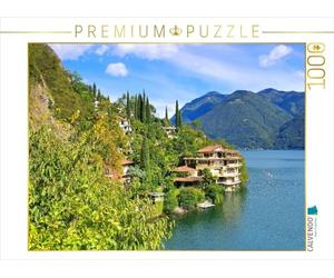CALVENDO Puzzle Villas au Bord du lac de Lugano 1000 Pieces 64 x 48 cm from Thomas Polske