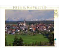 CALVENDO Puzzle Vilsingen du Rocher du Diable avec Zimba et Schesaplana (A, 120 km) | 1000 pièces - Dimensions : 64 x 48 cm - Puzzle Photo pour des Heures de Bonheur