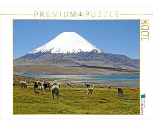 CALVENDO Puzzle Volcan Parinacota, Parc National de Lauca, Norte Grande Puzzle 1000 Pièces | 1000 Pièces Taille de la Lege 64 x 48 cm Puzzle Photo pour Heures de Bonheur