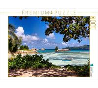 CALVENDO Puzzle Vue de La Digue à Praslin | 1000 pièces Taille de la Pose 64 x 48 cm Puzzle Photo pour des Heures heureuses