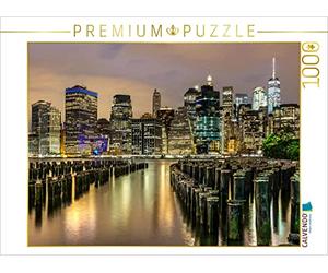 CALVENDO Puzzle Vue du Brooklyn Bridge Park sur l'East River et la Ligne d'horizon de Manhattan. 1000 Pieces 64 x 48 cm from Kurt Krause