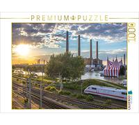 CALVENDO Puzzle Vue du Pont de la Ville de Wolfsburg 1000 Pieces 64 x 48 cm from Jens L. Heinrich