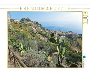 CALVENDO Puzzle Vue du Village de Montagne Castelmola sur Taormina 1000 Pieces 64 x 48 cm from Jutta Heußlein