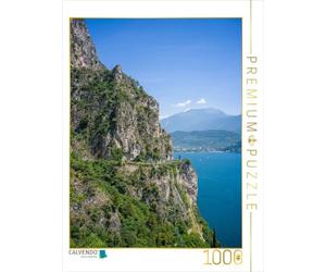 CALVENDO Puzzle Vue sur la Route Ponales et Riva Del Garda | 1000 pièces de Ponte Taille 48 x 64 cm Puzzle Photo pour des Heures heureuses