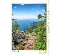 CALVENDO Puzzle Wanderweg Sasso mit Gardaseeblick | 1000 Teile Lege-Größe 64x48c
