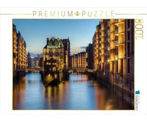CALVENDO Puzzle Wasserschloss Hamburg 1000 Teile Puzzle quer 1000 Pieces 64 x 48 cm from Michael Valjak